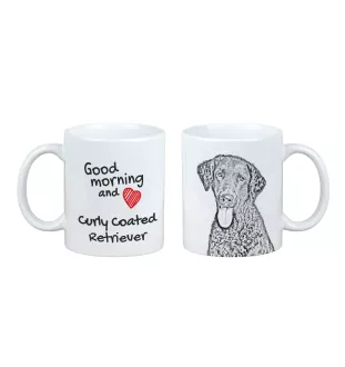 Retriever à poil bouclé, Curly Coated Retriever - tasse avec chien, tasse avec photo, cadeau personnalisé de la marque Art-Dog