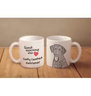 Retriever à poil bouclé, Curly Coated Retriever - tasse avec chien, tasse avec photo, cadeau personnalisé de la marque Art-Dog
