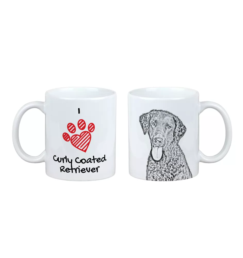 Curly Coated Retriever - Tasse mit Hund, entzückende Tasse mit Grafik, Geschenk mit Ihrem Foto von der Marke Art-Dog