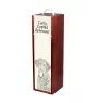 Retriever à poil bouclé, Curly Coated Retriever - boîte à vin avec chien, boîte à alcool avec graphisme, boîte cadeau personnalisée de la marque Art-Dog