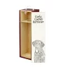 Curly Coated Retriever - wine box with a dog, alcohol box with graphics, personalized gift box from the Art-Dog brand