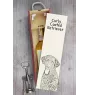 Curly Coated Retriever - wine box with a dog, alcohol box with graphics, personalized gift box from the Art-Dog brand