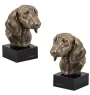 Dachshund - Dog statue, bust on stone base, sculpture, trophy for dog show by Art-Dog brand