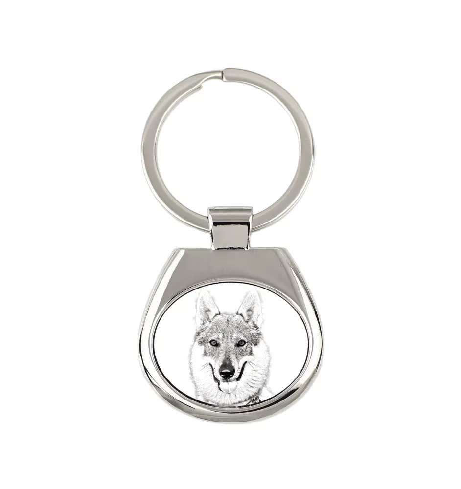 Chien loup tchécoslovaque - porte-clés avec chien, porte-clés imprimé, breloque personnalisée de la marque Art-Dog