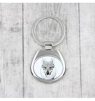 Chien loup tchécoslovaque - porte-clés avec chien, porte-clés imprimé, breloque personnalisée de la marque Art-Dog