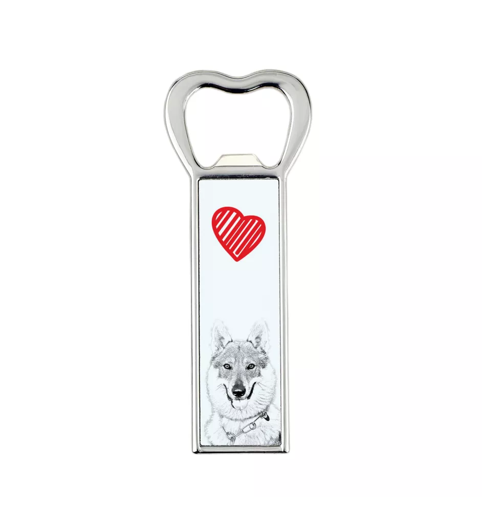 Chien loup tchécoslovaque - ouvre-bouteille avec chien, ouvre-bouteille personnalisé pour réfrigérateur, cadeau unique pour homme de la marque Art-Dog