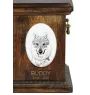 Czechoslovakian Wolfdog, Czechoslovak Vlcak - commemorative plaque with a photo of a dog, tombstone with a print, personalized oval plaque from the Art-Dog brand