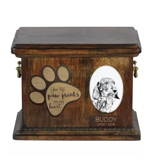 Teckel - urne pour cendres de chien, urne personnalisée avec photo, urne avec photo de chien de la marque Art-Dog