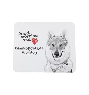 Tschechoslowakischer Wolfhund - Mauspad mit Druck, personalisiertes Mauspad mit Hund, einzigartiges Gadget für Büroangestellte von Art-Dog.