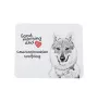 Chien loup tchécoslovaque - tapis de souris personnalisé avec impression, tapis de souris personnalisé avec chien, accessoire unique pour employé de bureau de la marque Art-Dog