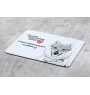 Tschechoslowakischer Wolfhund - Mauspad mit Druck, personalisiertes Mauspad mit Hund, einzigartiges Gadget für Büroangestellte von Art-Dog.