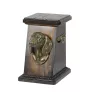 Dachshund - urn for dog ashes, elegant urn with a statue, commemorative urn with a bust of a dog by Art-Dog brand