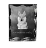 Wilczak czechosłowacki ramka kryształowa z psem Art-Dog
