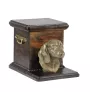 Dachshund - urn for dog ashes with a statuette, elegant urn for a dog, unique urn with a bust of a dog by Art-Dog brand