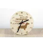 Dachshund - clock with a dog, wooden clock, wall clock for dog lovers, clock for desk and shelf, Art-Dog