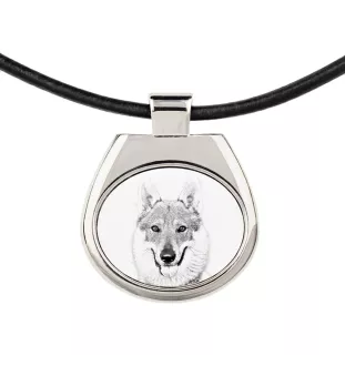 Chien loup tchécoslovaque - collier avec chien, pendentif personnalisé avec photo, collier unique pour femmes et hommes de la marque Art-Dog