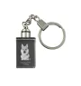 Czechoslovakian Wolfdog, Czechoslovak Vlcak - Crystal key ring with dog photo, illuminated key ring, unique gift by Art-Dog brand