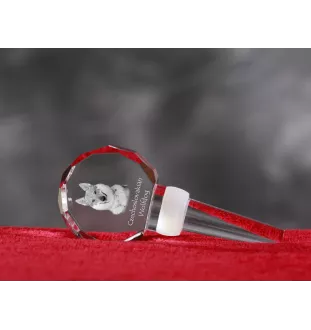 Wilczak czechosłowacki grubszy stopper do wina z psem Art-Dog