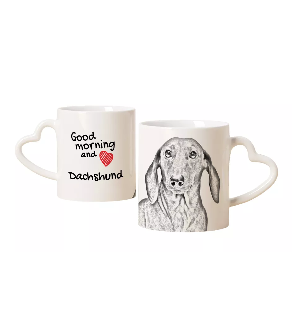 Jamnik I kubek z psem good morning serce Art-Dog
