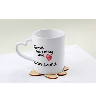 Jamnik I kubek z psem good morning serce Art-Dog