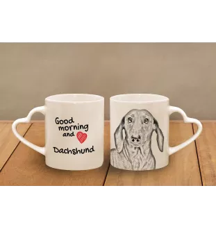 Jamnik I kubek z psem good morning serce Art-Dog