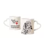 Dackel - Tasse mit Hund, entzückende Tasse mit herzförmigem Henkel, universelles Geschenk der Marke Art-Dog