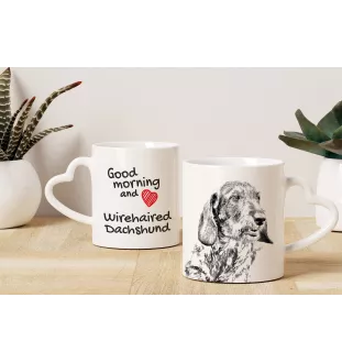 Teckel - tasse avec chien, une tasse adorable avec une anse en forme de cœur, un cadeau universel de la marque Art-Dog