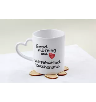 Jamnik kubek z psem good morning serce Art-Dog