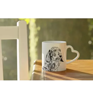 Dachshund - cup with a dog, adorable cup with a heart-shaped handle, universal gift from the Art-Dog brand