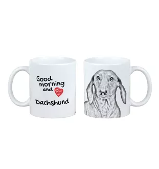 Jamnik I kubek z psem good morning Art-Dog