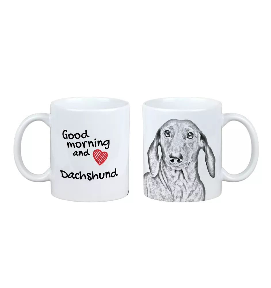 Jamnik I kubek z psem good morning Art-Dog