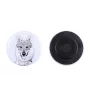 Czechoslovakian Wolfdog, Czechoslovak Vlcak - magnet with a dog's pupil, exceptionally light, strong magnet, handmade product by the Art-Dog brand