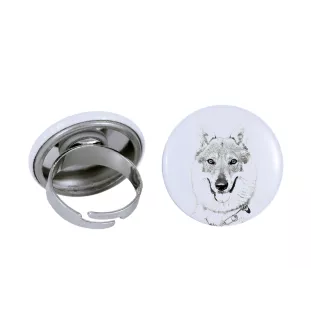 Tschechoslowakischer Wolfhund - Damen Schmuck mit dem Bild eines Hundes, handgefertigtes Produkt, Möglichkeit, Ihr eigenes Foto hinzuzufügen, Marke Art-Dog