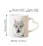 Tschechoslowakischer Wolfhund - Tasse mit Hund, entzückende Tasse mit herzförmigem Henkel, universelles Geschenk der Marke Art-Dog