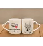 Czechoslovakian Wolfdog, Czechoslovak Vlcak - cup with a dog, adorable cup with a heart-shaped handle, universal gift from the Art-Dog brand