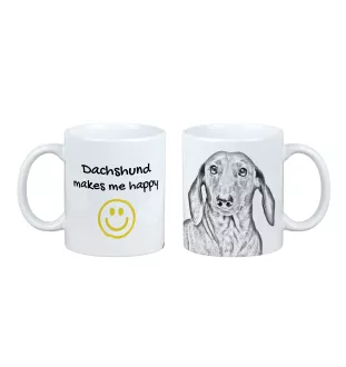 Dachshund I - cup with a dog, cheerful cup for a dog lover, personalized gift from the Art-Dog brand