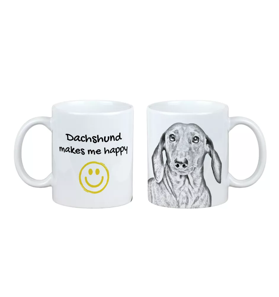 Dackel I - Tasse mit Hund, fröhliche Tasse für Hundeliebhaber, personalisiertes Geschenk der Marke Art-Dog