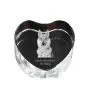 Czechoslovakian Wolfdog, Czechoslovak Vlcak - a photo of a dog in crystal, crystal heart, unique photo frame from the Art-Dog brand