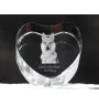 Chien loup tchécoslovaque - une photo de chien dans un cristal, un cœur en cristal, un cadre photo exceptionnel de la marque Art-Dog