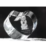 Czechoslovakian Wolfdog, Czechoslovak Vlcak - a photo of a dog in crystal, crystal heart, unique photo frame from the Art-Dog brand