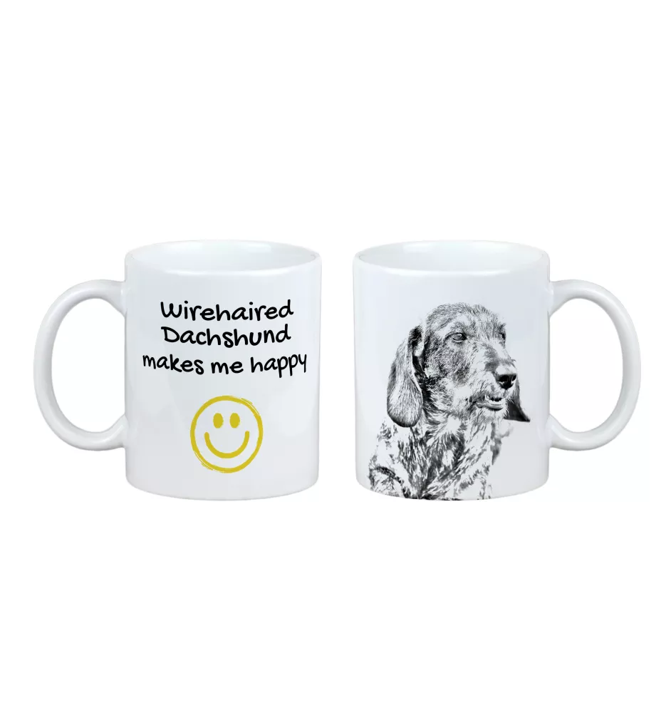 Jamnik kubek z psem Makes me happy Art-Dog