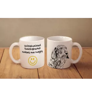 Dackel - Tasse mit Hund, fröhliche Tasse für Hundeliebhaber, personalisiertes Geschenk der Marke Art-Dog