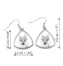 Chien loup tchécoslovaque - boucles d'oreilles avec chien, boucles d'oreilles pendantes avec photo, bijoux personnalisés avec impression de la marque Art-Dog