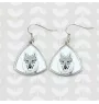 Tschechoslowakischer Wolfhund - Hund Ohrringe, hängende Ohrringe mit Bild, personalisierter Schmuck mit dem Aufdruck der Marke Art-Dog