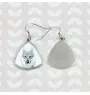 Chien loup tchécoslovaque - boucles d'oreilles avec chien, boucles d'oreilles pendantes avec photo, bijoux personnalisés avec impression de la marque Art-Dog