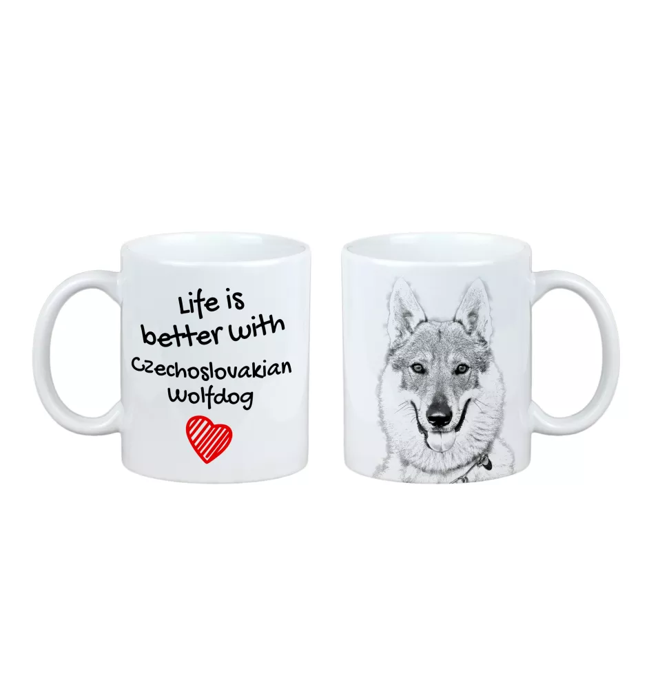 Tschechoslowakischer Wolfhund - Tasse mit Hund, Tasse mit Bild, personalisiertes Geschenk der Marke Art-Dog
