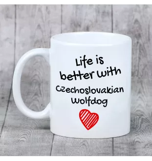 Tschechoslowakischer Wolfhund - Tasse mit Hund, Tasse mit Bild, personalisiertes Geschenk der Marke Art-Dog