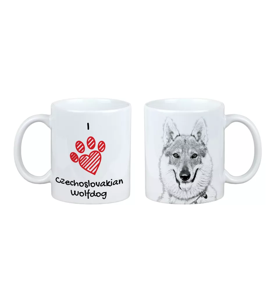 Tschechoslowakischer Wolfhund - Tasse mit Hund, entzückende Tasse mit Grafik, Geschenk mit Ihrem Foto von der Marke Art-Dog