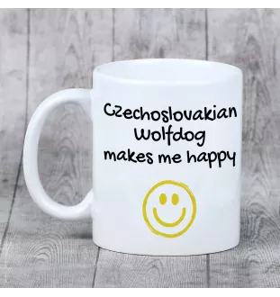 Czechoslovakian Wolfdog, Czechoslovak Vlcak - cup with a dog, cheerful cup for a dog lover, personalized gift from the Art-Dog brand