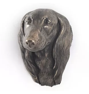 Dachshund Langhaar, Dackel, Teckel - Hundestatue, hängende Büste, einzigartige Dekoration für Hundeliebhaber der Marke Art-Dog